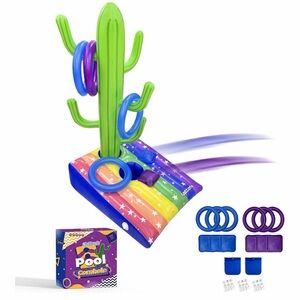 Nattork Pool⛲️ 2in1 Games Cornhole & Ring Toss Games